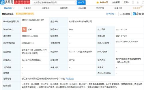 螞蟻集團成立云裕鴻啟科技，13億加碼信息系統(tǒng)集成服務(wù)